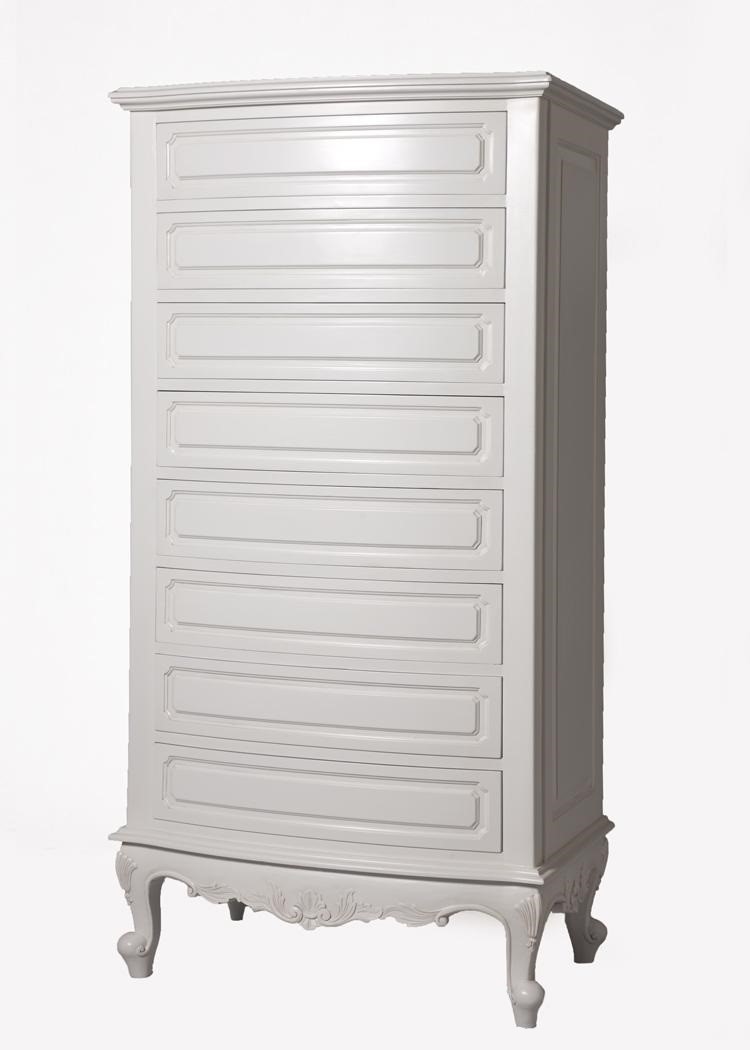 Selena 8 Drawer French Tall Boy Glamour Living Sydney