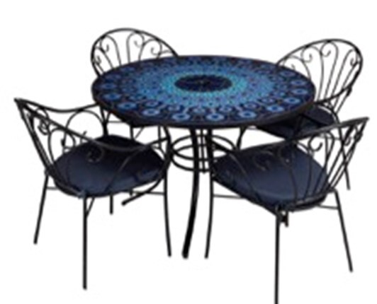 Outdoor Metal Table And Chair Set, Metal Garden Table And Chair Sets