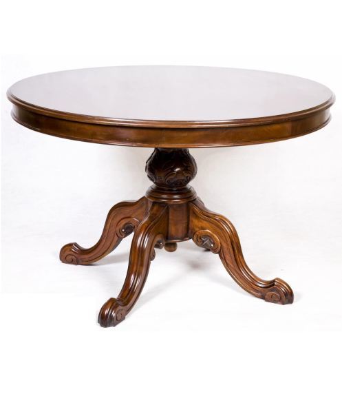 E French Round Dining Table, Round French Table