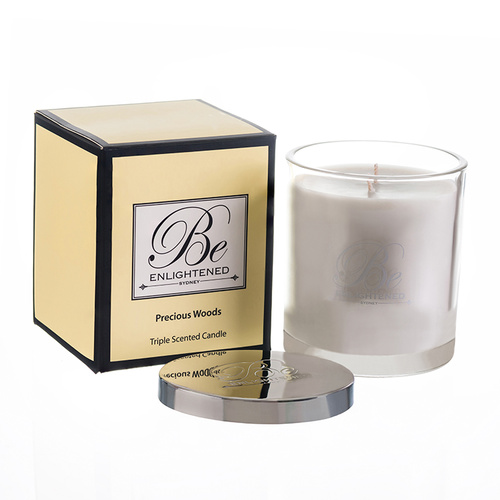 Be Enlightened Precious Wood Candle