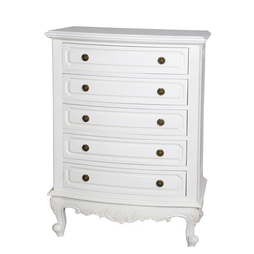 Annette 5 Drawer French Tallboy