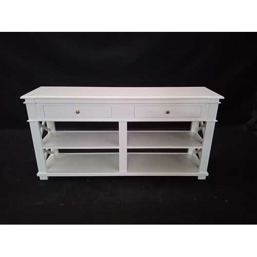 Bourges French Console - 2 Drawers 2 Shelves