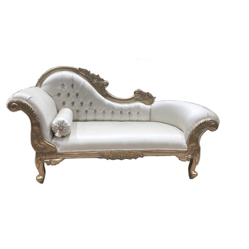 Gabrielle Chaise Lounge, Champagne Gilded