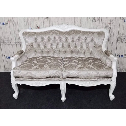 Angelique French Settee - 2 seater, Double Cushion