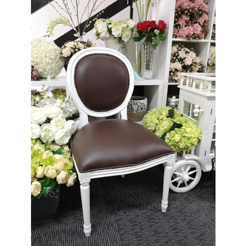 Lauren Oval Dining Chair Vinyl Upholstery