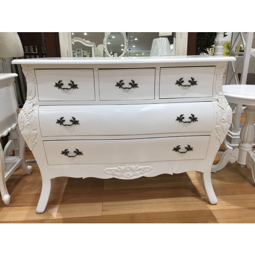 Sophia 5 Drawer French Carved Chest