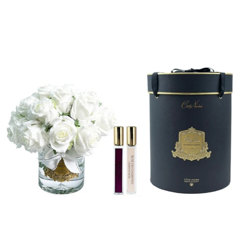 COTE NOIRE LUXURY GRAND BOUQUET - GOLD BADGE - IVORY WHITE - NAVY BOX