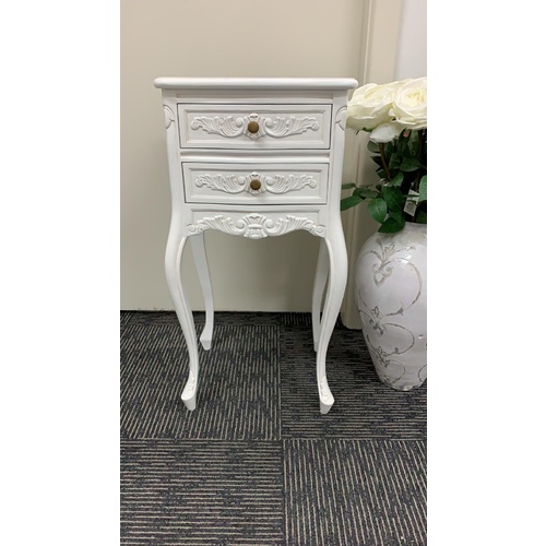 Audree Two Drawer Bedside Table